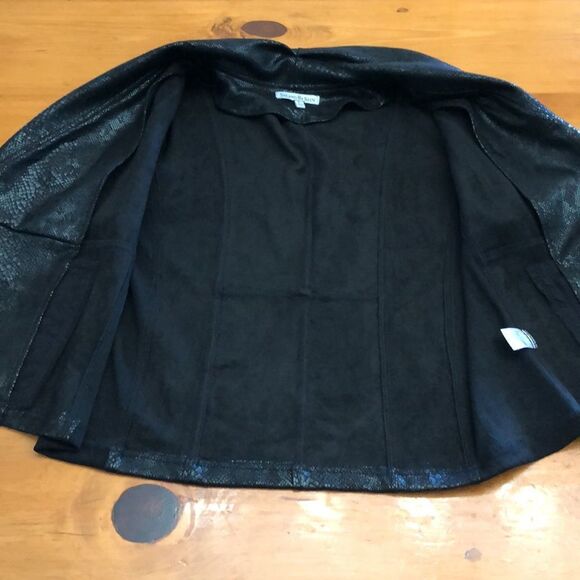 See And Be Seen faux suede Black Jacket - Picture 11 of 14